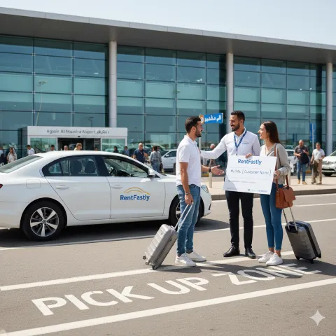 generate an image for 📍 The RentFastly Meet & Greet Experience at AGA​